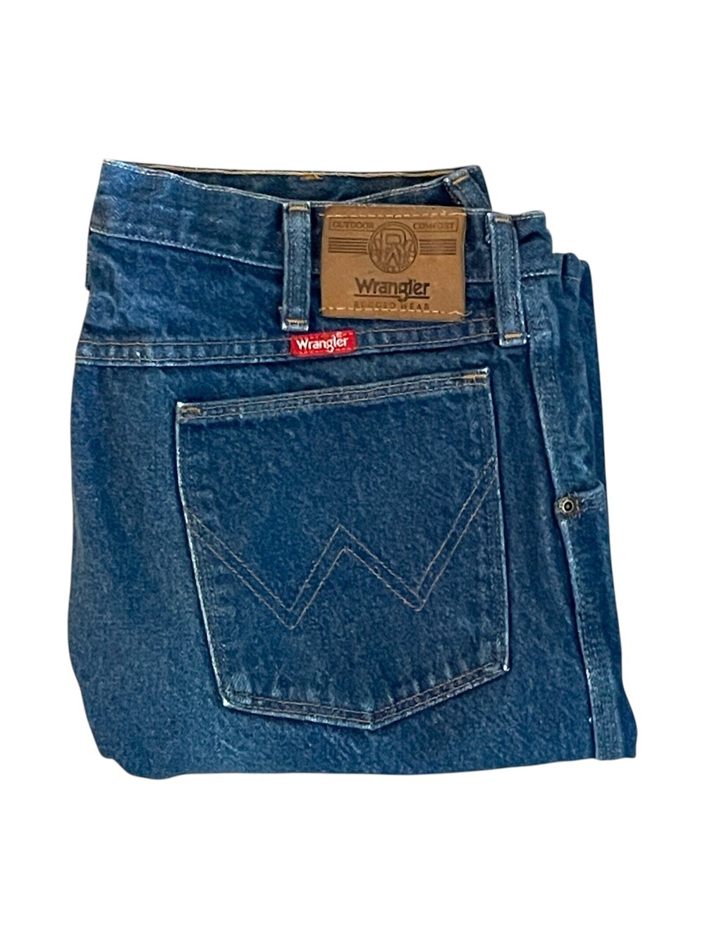 Wrangler Straight Leg Mens Dark Wash Denim Jeans 36x30 READ!